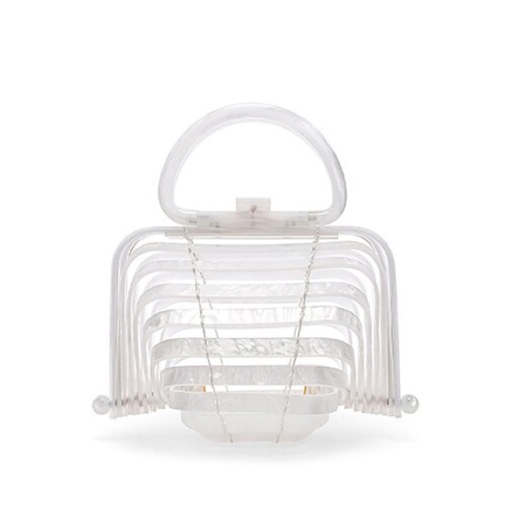 Cult Gaia Acrylic Lilleth Pearl Bag